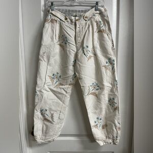 Sundance Benicia Pleated Cropped Pants